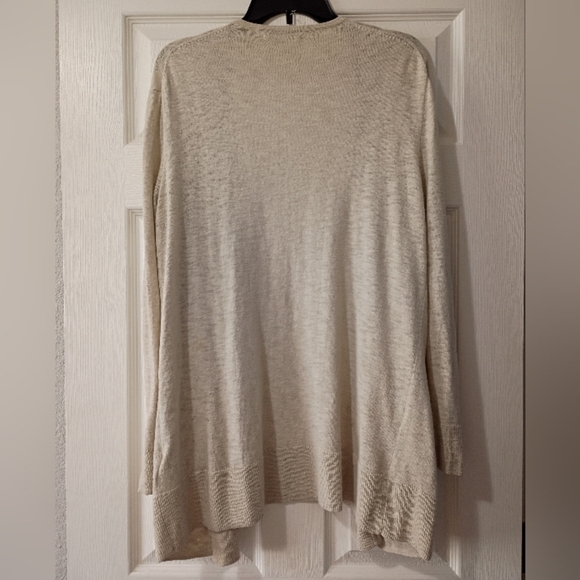 Madewell Light Beige Slubknit Open Front Cardigan with Pockets Size S - Picture 5 of 8